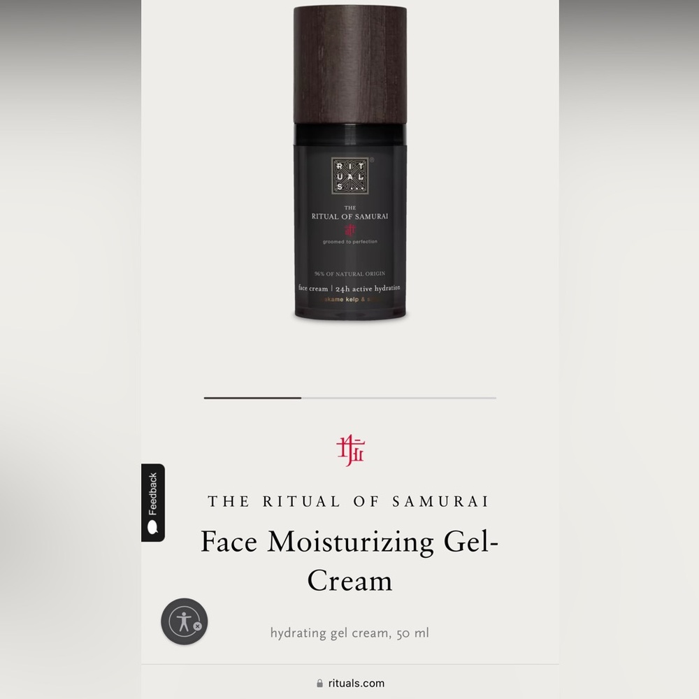 Rituals of Samurai 24hr Hydrating Face Gel, Made in Germany